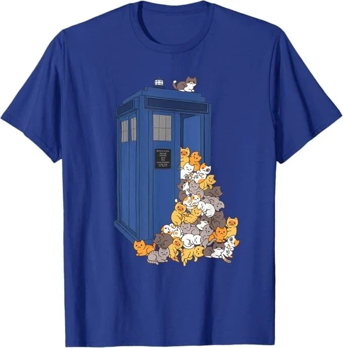 Tardis Funny Cats Vintage Retro Kitten Box Unisex