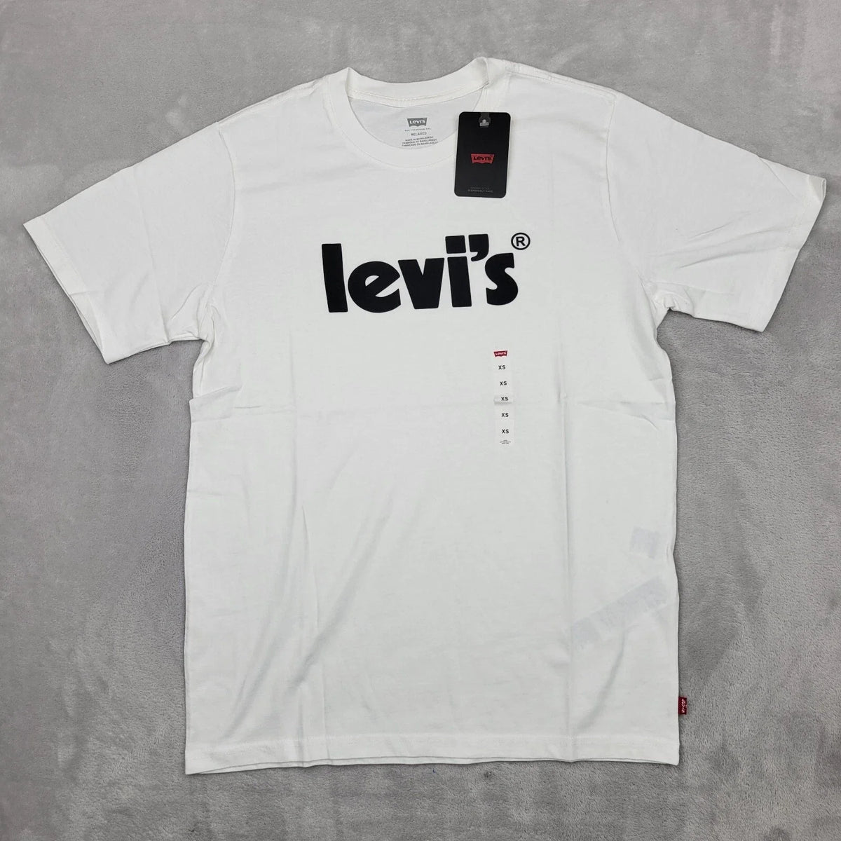 Levis Shirt Men XS Crewneck Basic Cotton Minimalist Red Tab Adult Extra Small Unisex