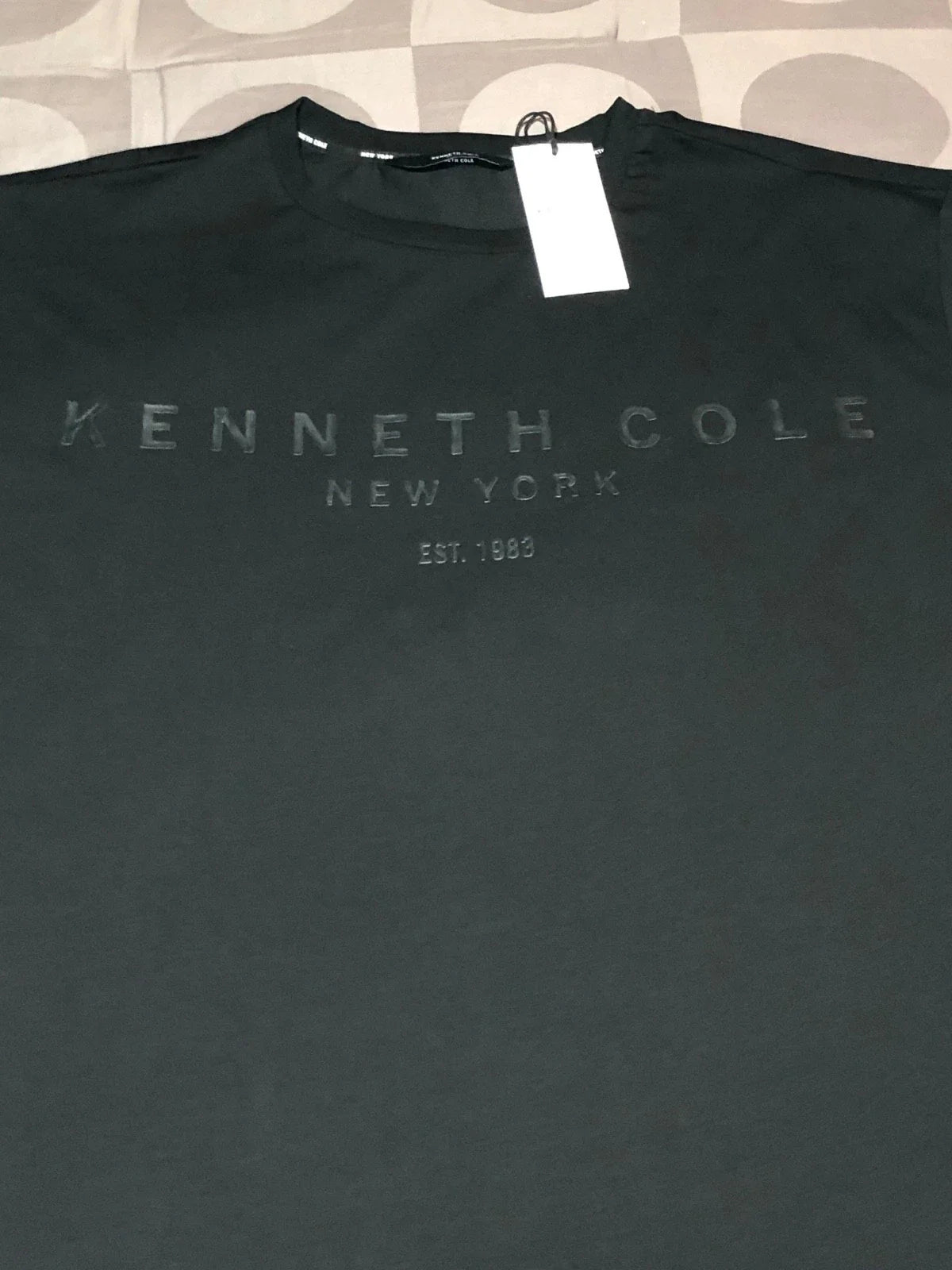 KENNETH COLE Men’s Big & Tall Black Graphic S/S Crew Neck Tee NWT Size 4X Unisex