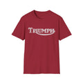 Triumph Motorcycles distressed vintage logo Tee Retro British bike cafe racer Unisex