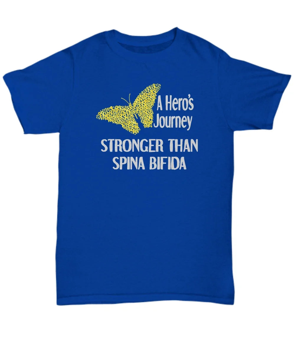 Spina Bifida Awareness Shirt Gift for Hero I Wear Yellow For a Survivor Unisex
