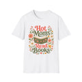 Hot Moms Read Books T-Shirt | Floral Vintage Book Lover Tee