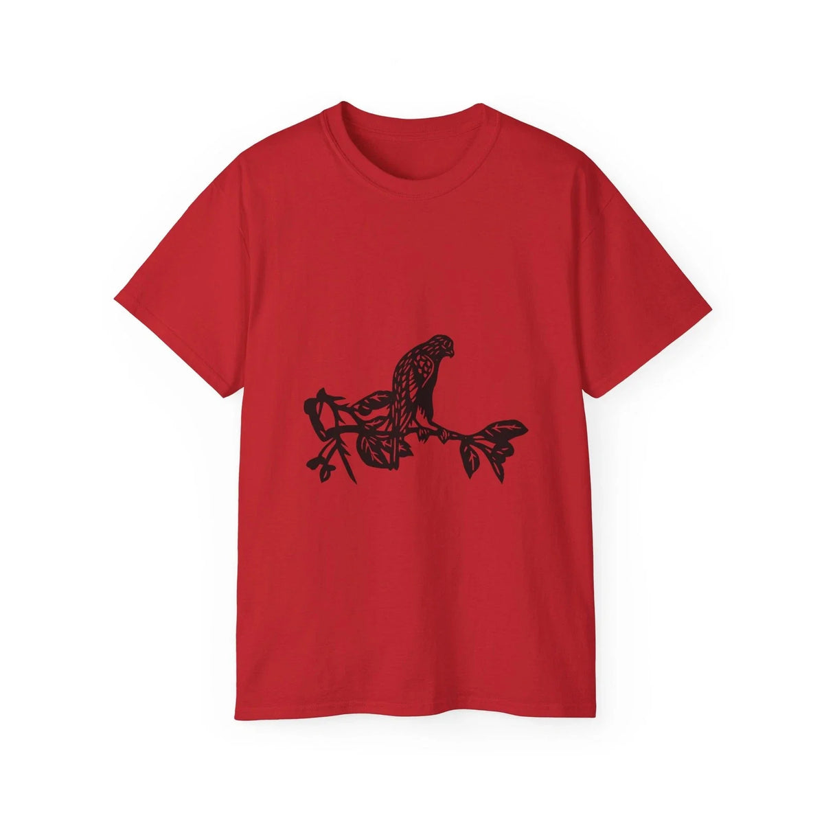 Bird Hawk Branch Eagle Falcon Silhouette | Custom Graphic Unisex