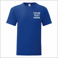 Personalised Custom Printed Fruit of the Loom Mens Iconic Tee Shirt TOP Unisex