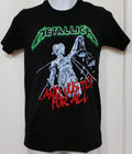 METALLICA... "AND JUSTICE FOR ALL".. Black Unisex Graphic T- Shirt. SMALL TO 3XL Unisex