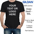 Personalised Men's Custom Printed Stag Customised Tee Front Back Gildan Unisex