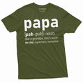 Papa definition T-shirt Funny Grandpa Shirt Grandfather Gift Tee Papa Gifts