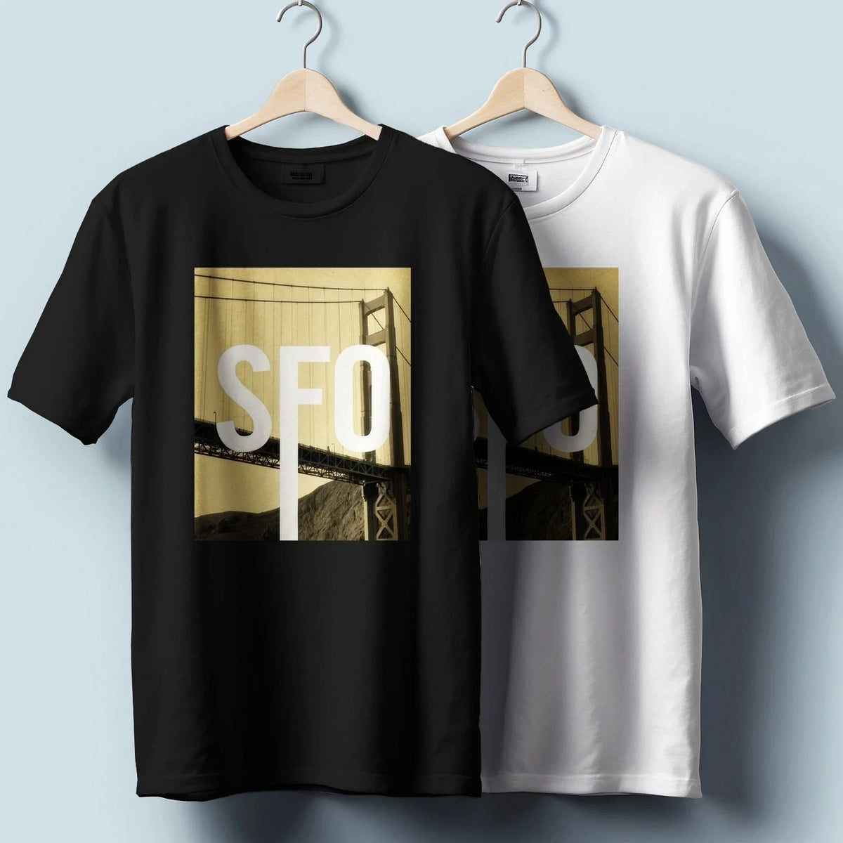 San Francisco Skyline – SFO Cityspace Graphic | Unisex Heavy Cotton Unisex