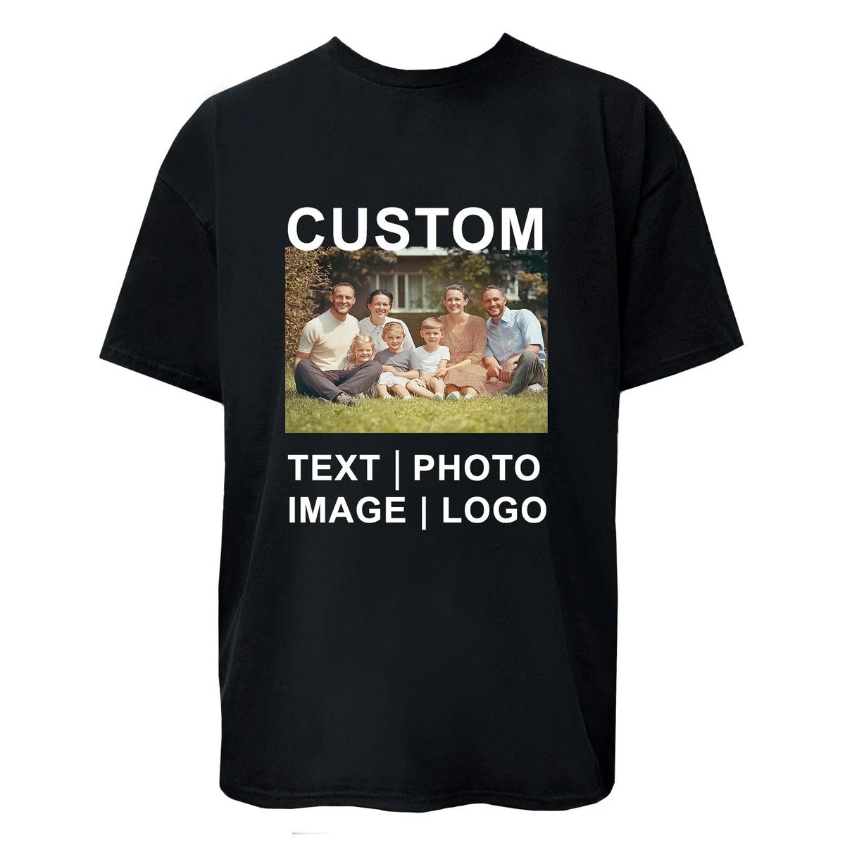 Custom Tee Personalized T Shirt Print Your Logo Photo Text Custom Made Shirt Tee Unisex