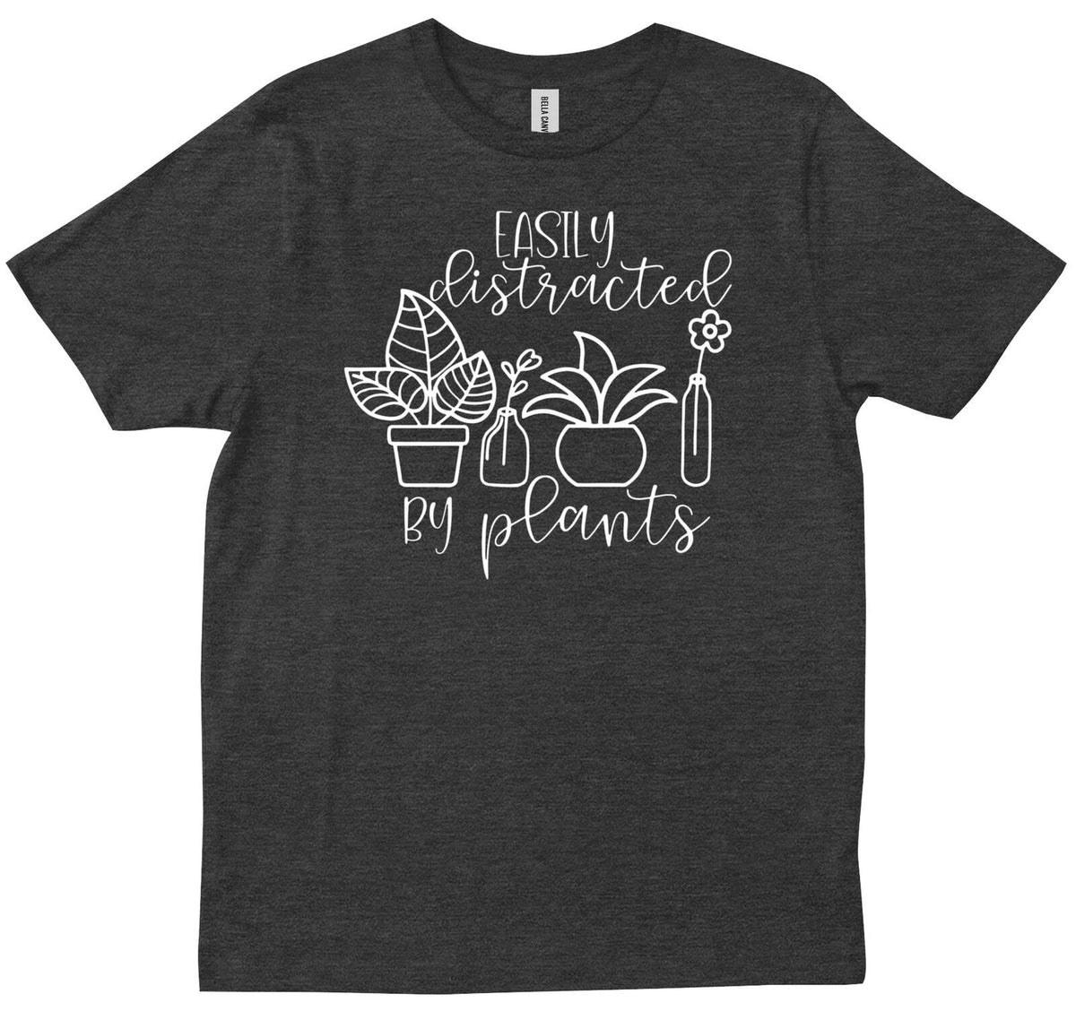 Easily Distracted By Plants Plant Lady Gift Plant Mom Garden Gardener T-shirt