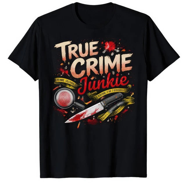 True Crime Addict Junkie Enthusiast Graphic T-Shirt
