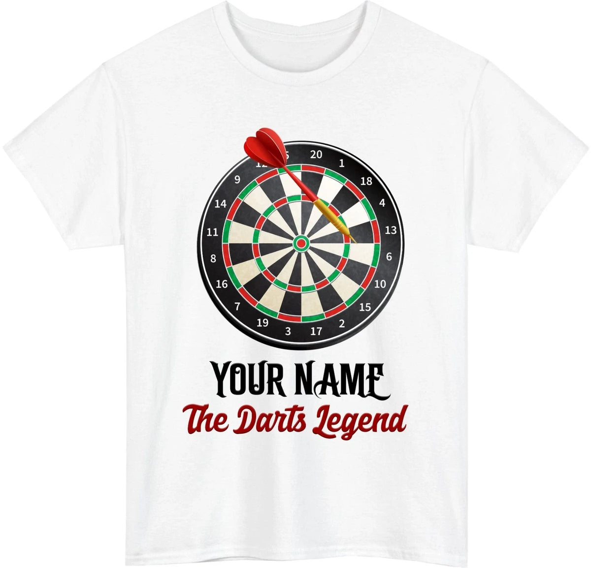 Personalized Dartboard Unisex - Custom Name Darts Sports Bespoke Gift Unisex