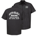Keith Black Drag Racing Engines Black Mechanics Work Shirt, Chev Ford Mopar NHRA Unisex