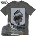 Shirt To Match 5 Wolf Grey Unisex Tee Sneaker Shirt Cool Shirt Sneaker Tee Unisex