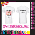 Personalised T Shirt Custom Photo Your Image Text Here Printed Stag do Hen Party Unisex