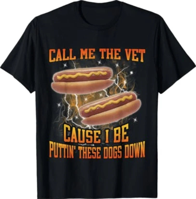 Call Me The Vet Cause I Be Funny Hard Hot Dog Meme Bootleg Unisex