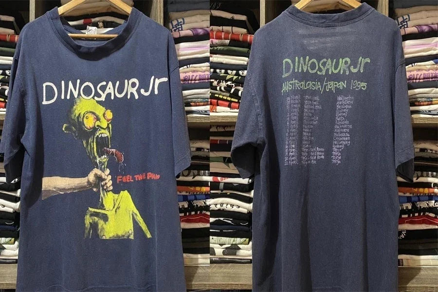 Vintage 90s Band Dinosaur Jr Retro Style 2 Side Navy Color Shirt S-5XL Unisex