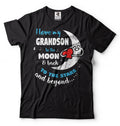 I love my Grandson T-shirt Gift for Grandpa Grandma Grandparents tee Nana Papa