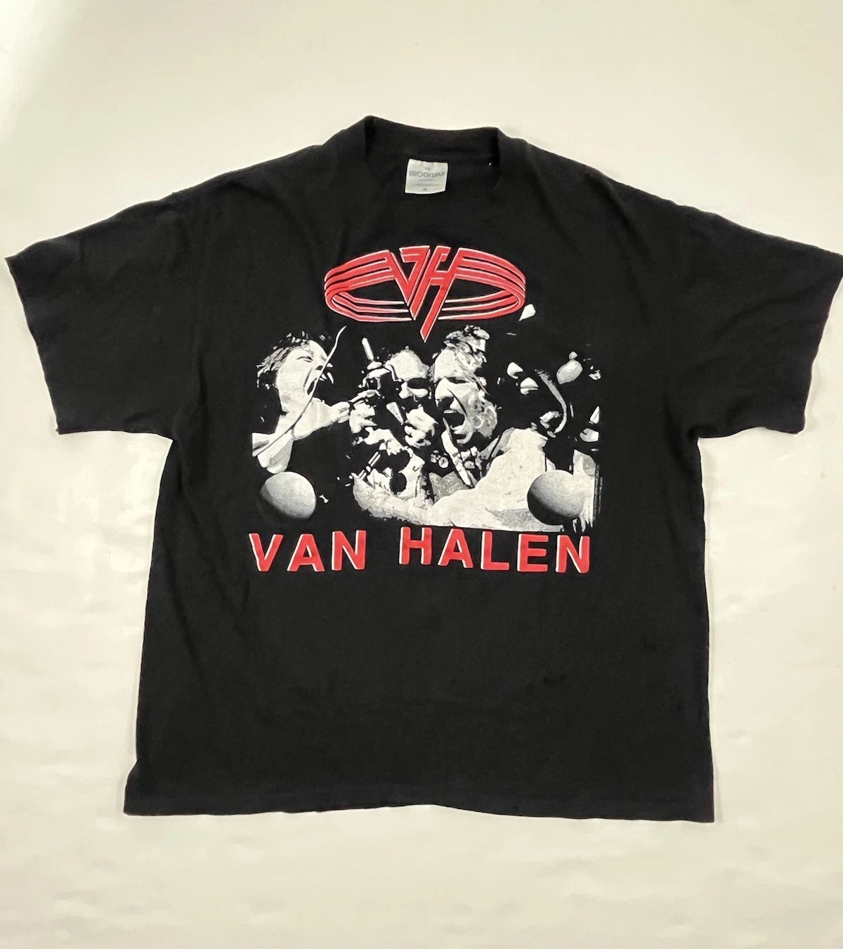 Vintage VAN HALEN Band T Shirt F*** N' Live & Uncensored Tour XL Brockum 91 RARE