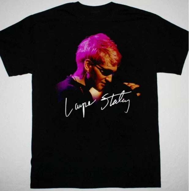 Layne Staley Alice In Chains signed Black Cotton Unisex