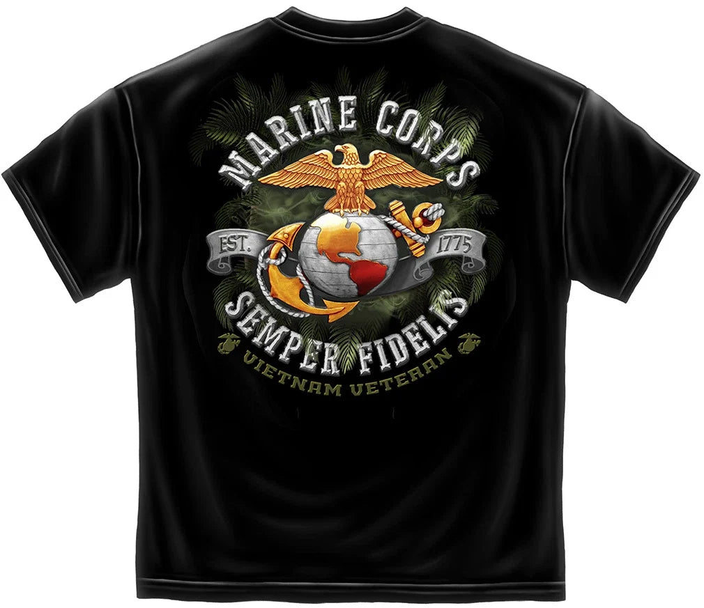 New MARINE CORPS VIETNAM VETERAN T SHIRT Unisex