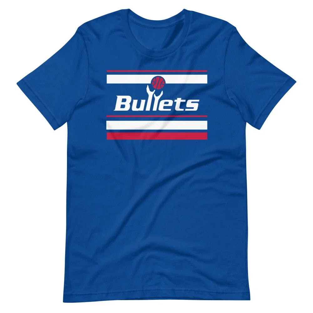 WASHINGTON BULLETS Vintage Style Basketball Tee Short-Sleeve Unisex Unisex