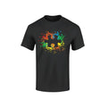 Autism Awareness Splatter Paint Puzzle Piece Autism Shirts Unisex