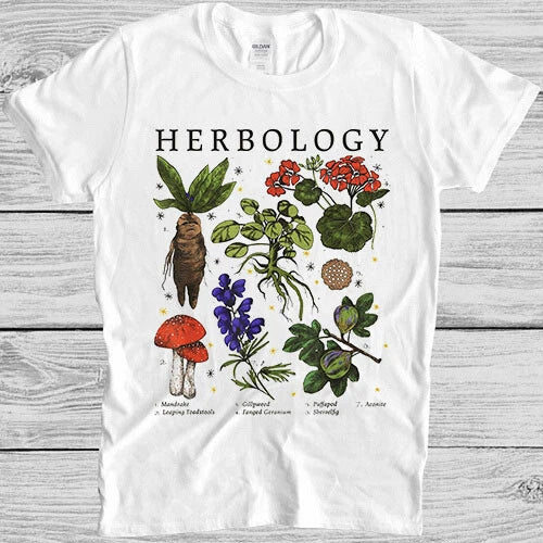Herbology Plants Gardening Botanical Plant Lover Magic Wizard Gift T Shirt M961