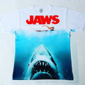 Jaws T Sublimated shirt california shark beach ocean movies 80s classic Unisex
