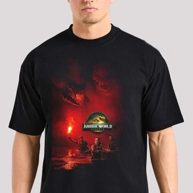 Jurassic World Rebirth July 2 2025 Unisex Full Size Tee Bella Canvas Unisex