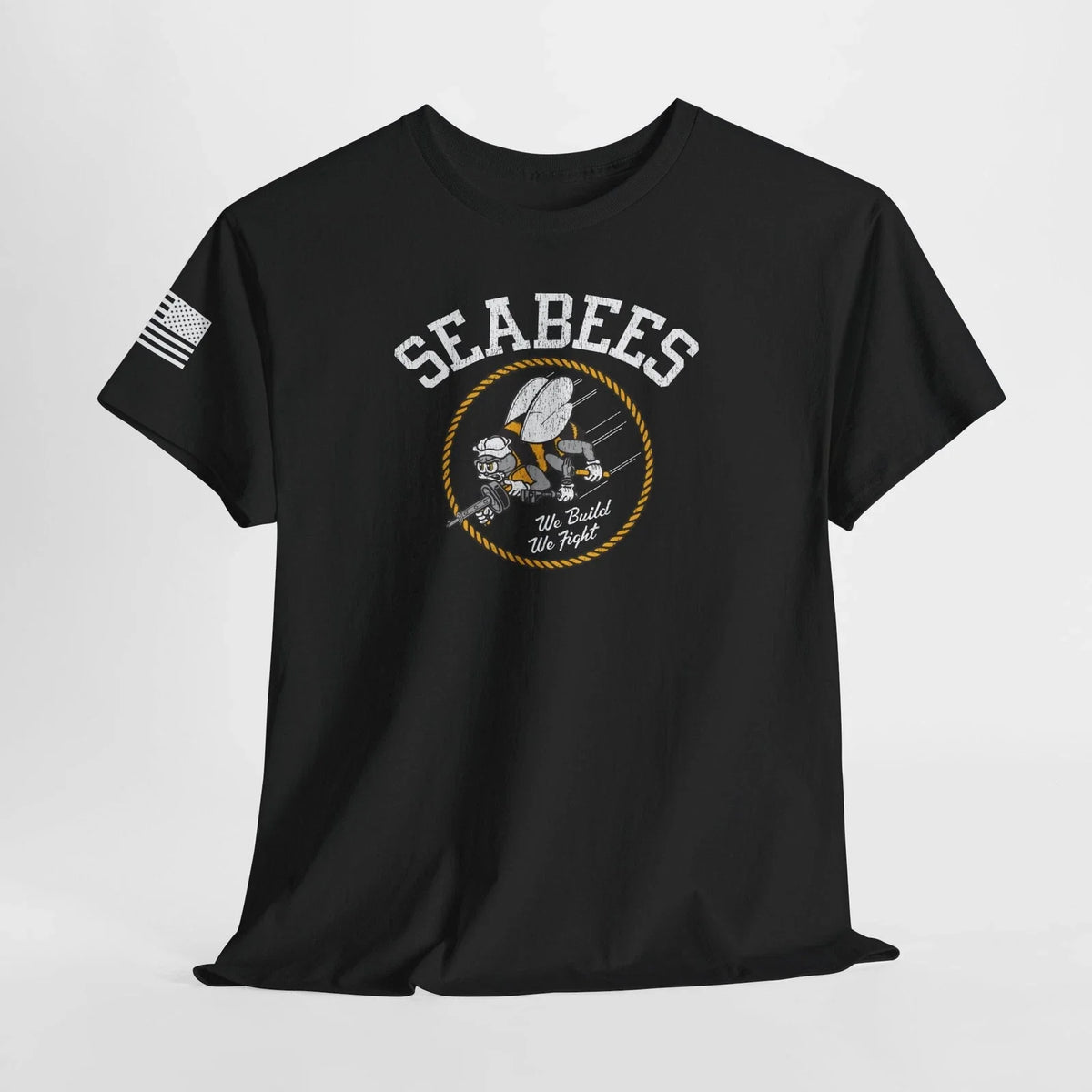 Seabees WWII Navy History Buff Patriotic USA Military | 5 Colors Unisex