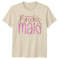 Bridesmaid T-Shirt Cute Brides Maid Love Humour Funny Retro Gift For Her