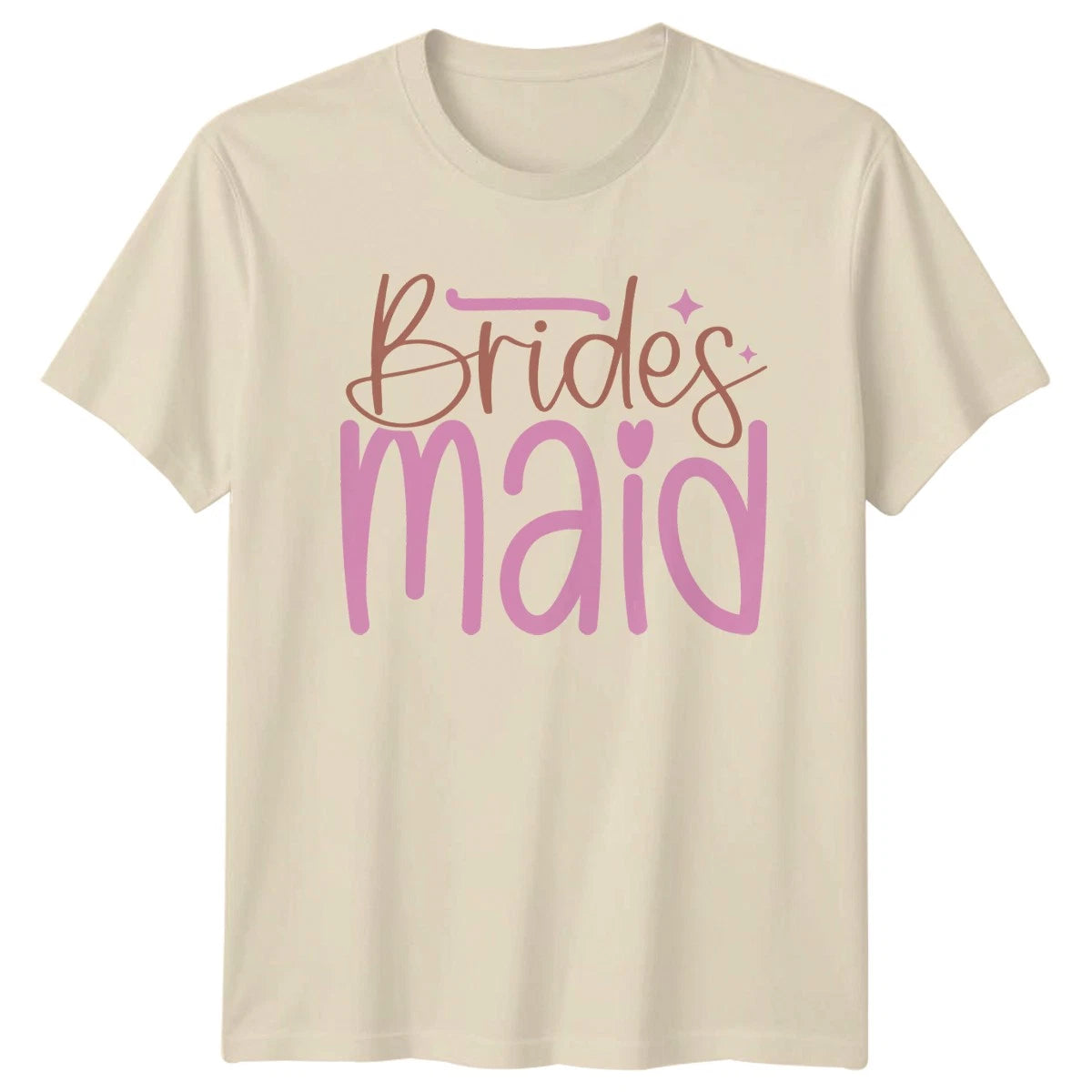 Bridesmaid T-Shirt Cute Brides Maid Love Humour Funny Retro Gift For Her