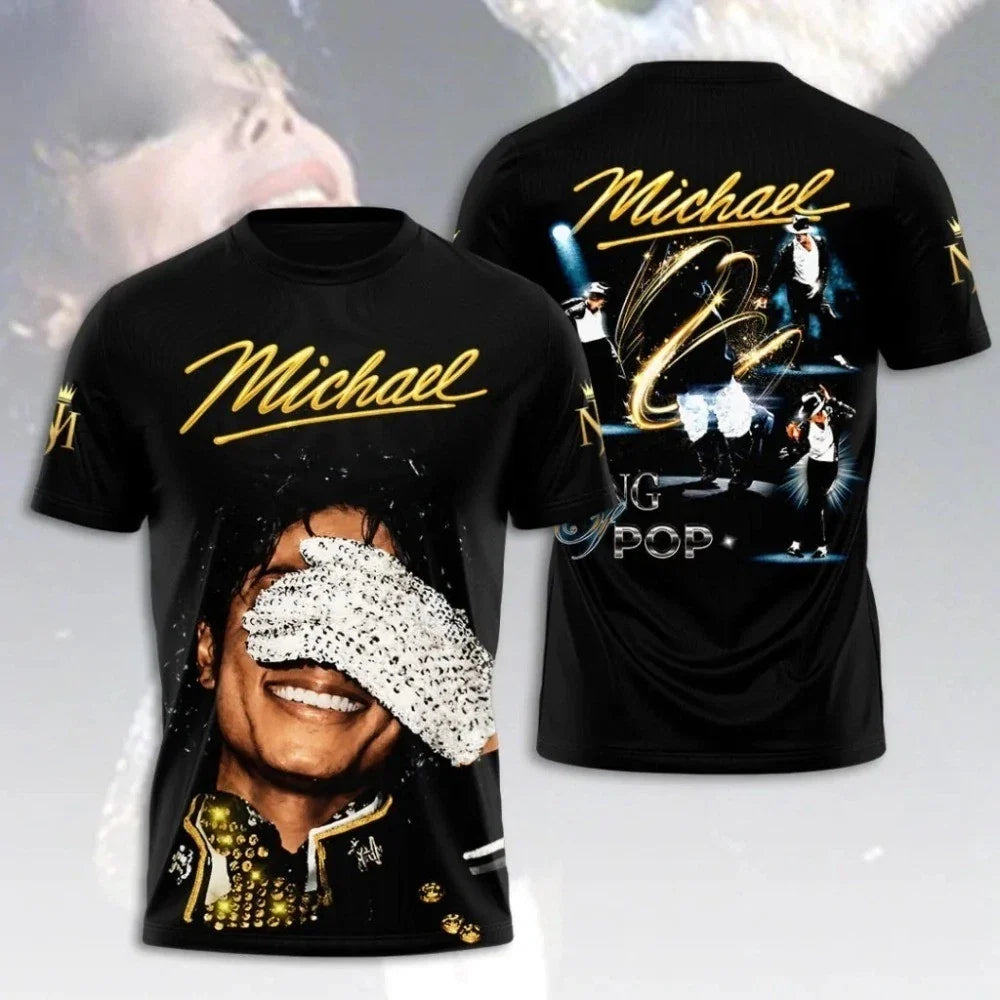 King Pop Michael 3D Tshirt Unisex
