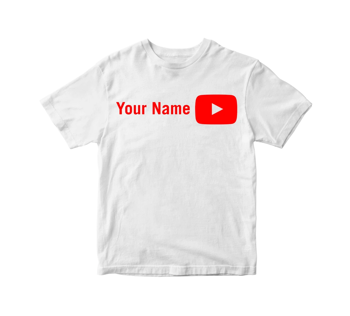 Custom Printed Personalised Youtube add your name Youtuber Adult Kids Unisex