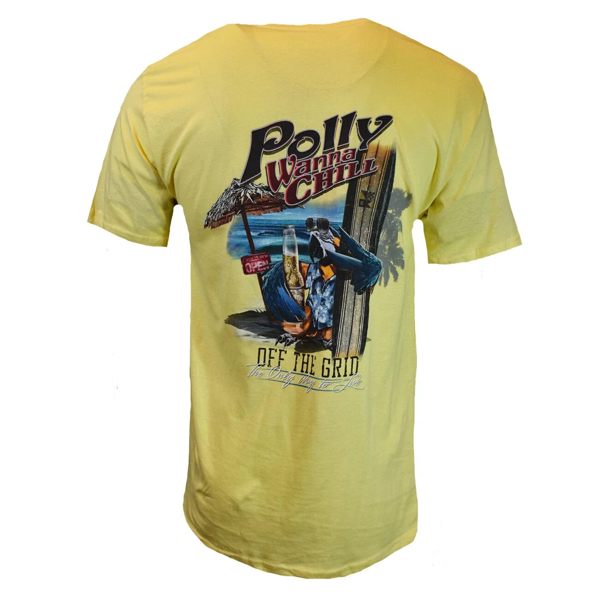 Polly Wanna Chill Men's NEWPORT BLUE Bahama Off The Grid NEW - Yellow Unisex