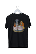 Lady and the Tramp Eating Graphic Print Mens Unisex S M L XL 2 3 4 XL Unisex