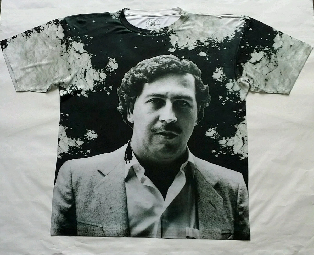 Pablo Escobar Narcos T Shirt black powder galaxy legend bred og Unisex