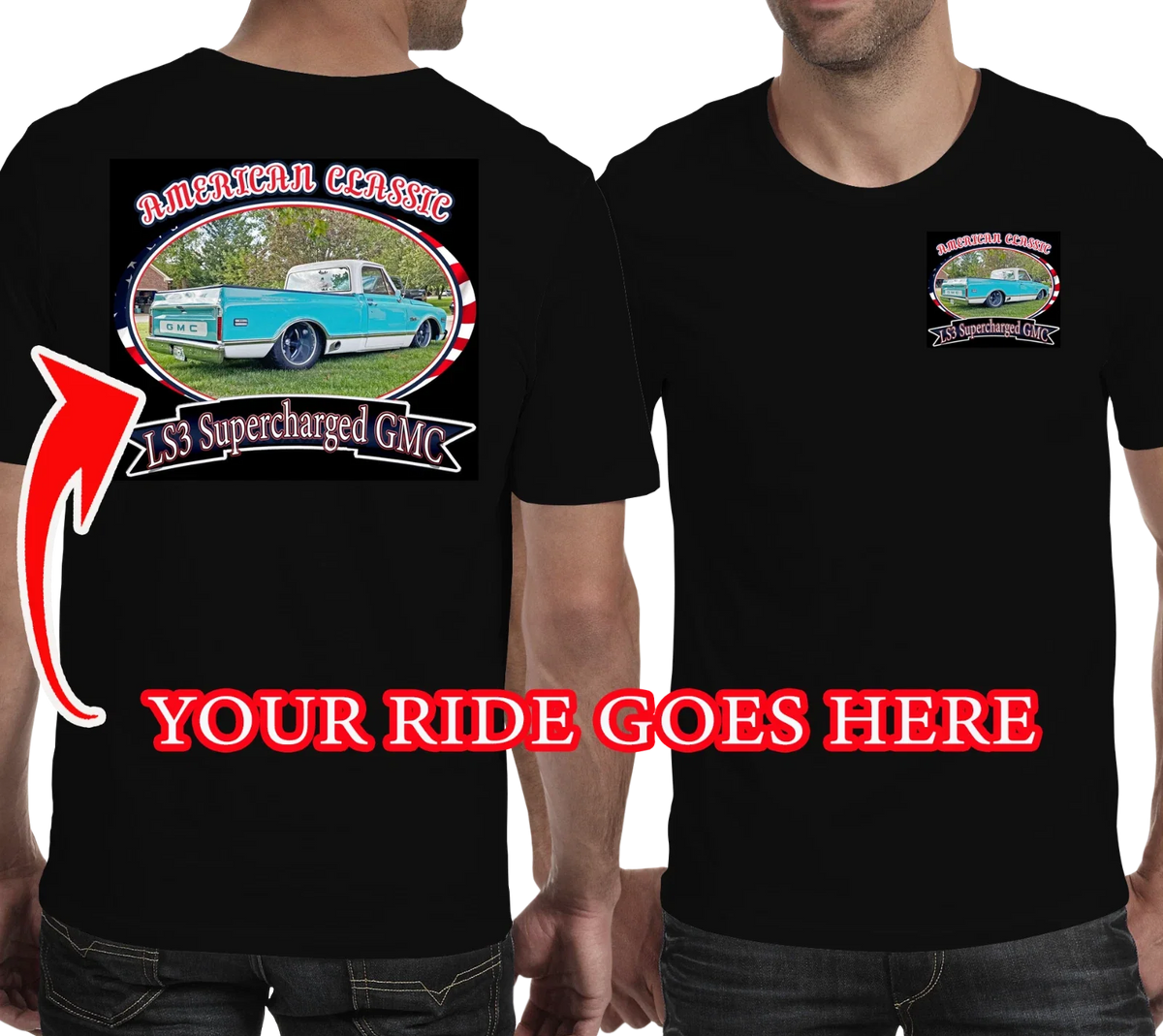 Your Custom Car s, Personalized , AMERICAN CLASSIC #2 DESIGN Unisex
