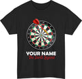 Personalised Darts Legend Custom Name Dartboard Pub Player Gift Tee Top Unisex