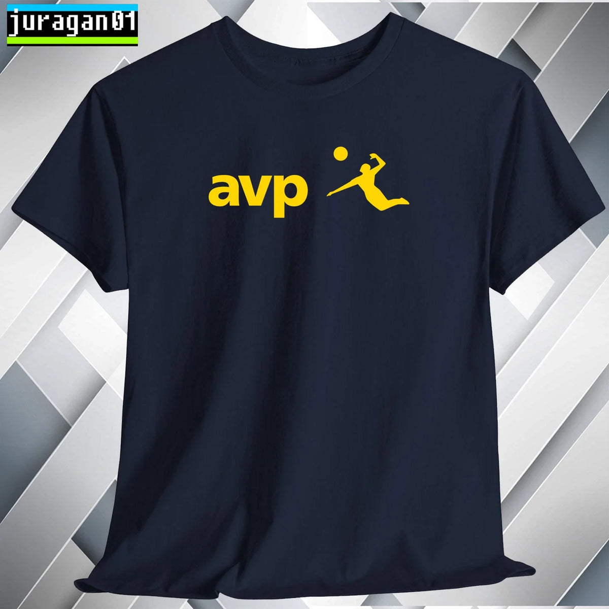 AVP Beach Volleyball Shirt Black Navy White Grey Red Orange Choco Size S to 5XL Unisex