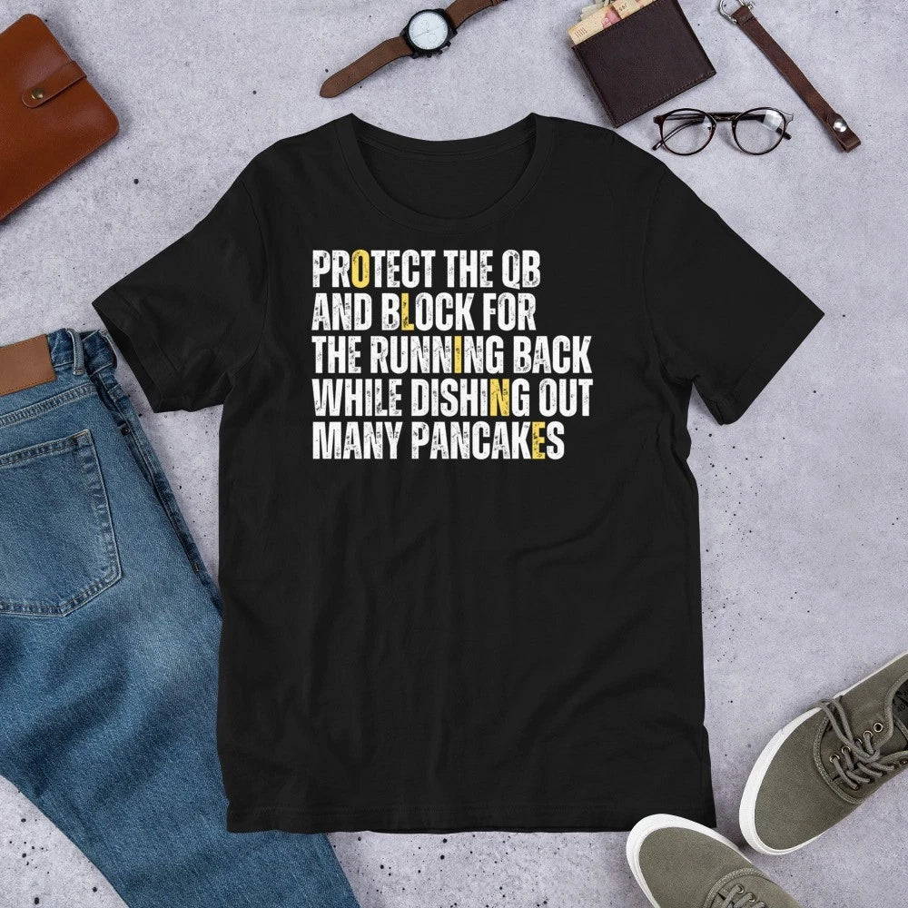 O-Lineman Definition Football Season Funny Game Day Saying t-shirt