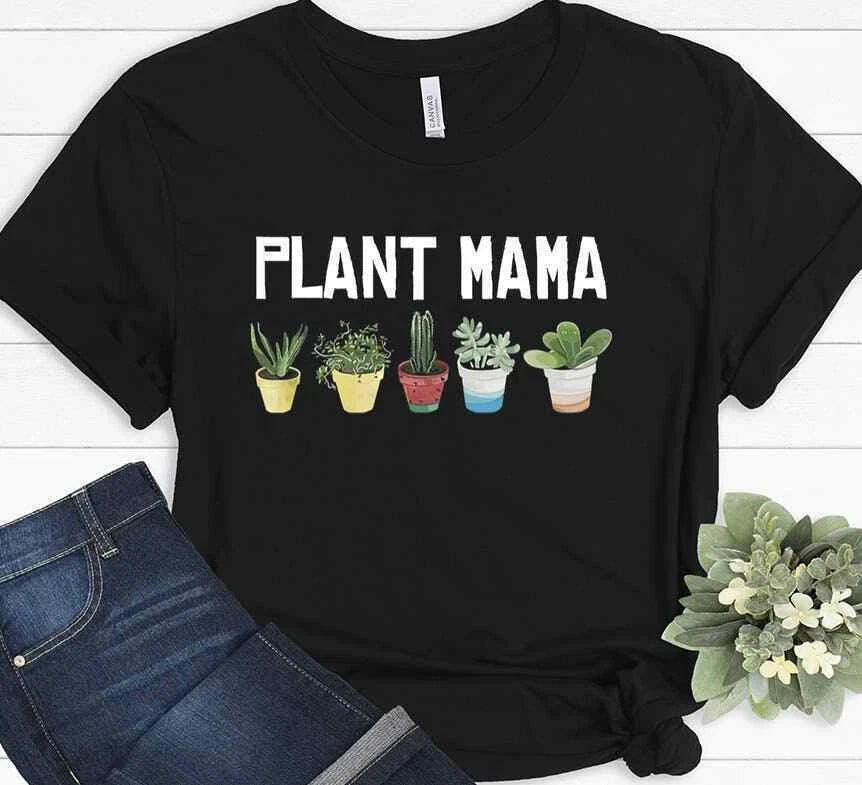 Plant Lady Gift Gardening Mama Gardener Funny Mother Mom Christmas T-shirt