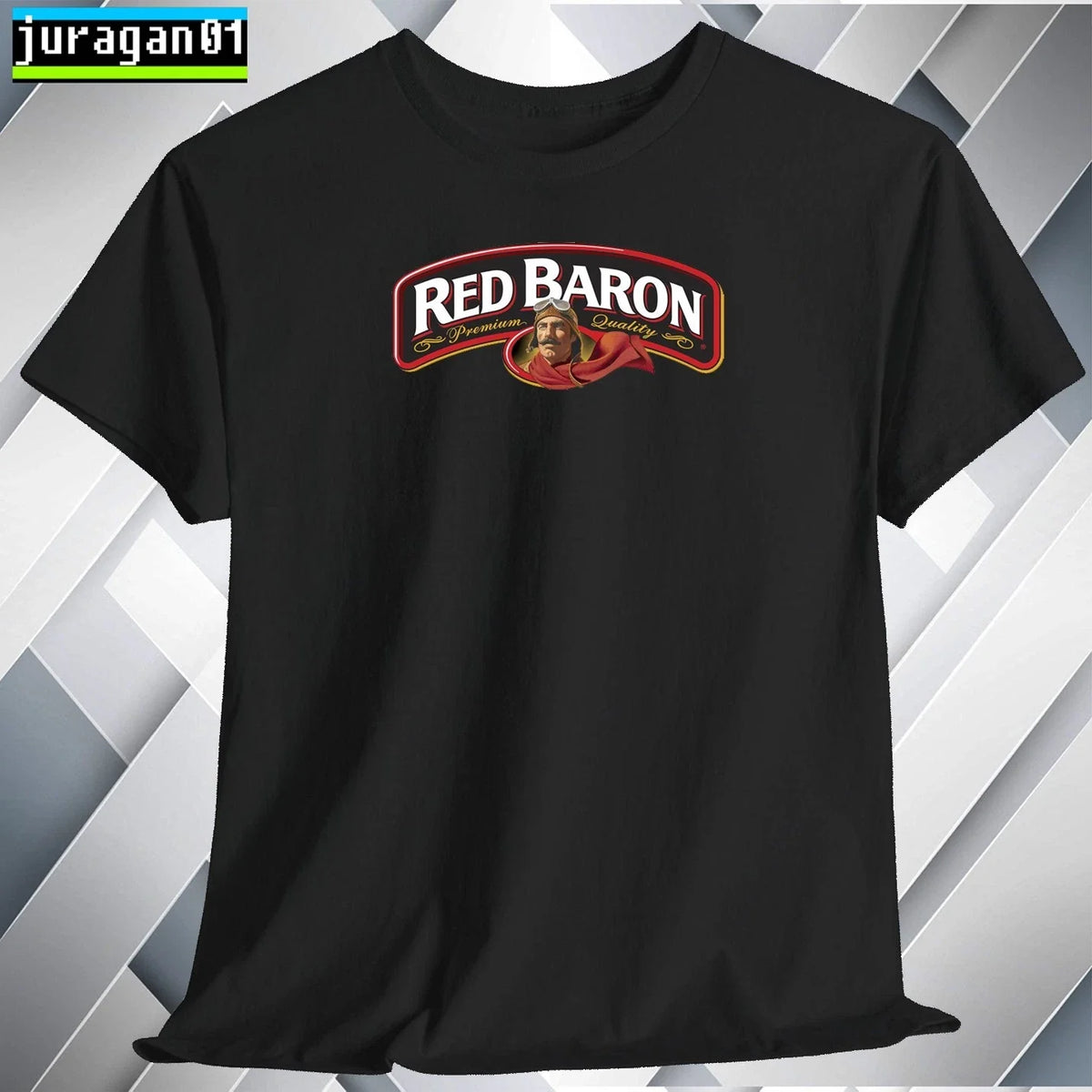 Red Baron frozen pizza Shirt Logo Black/Gray/Blue/Red/White S to 5XL Made in USA Unisex