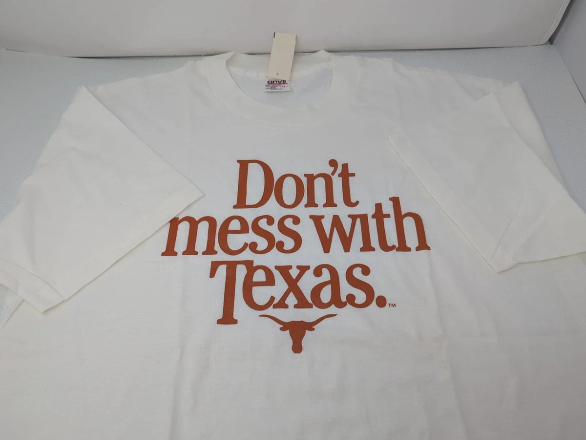 Vintage 90s Don't Mess With Texas T Shirt Men XL Single Stich Made In The USA Unisex