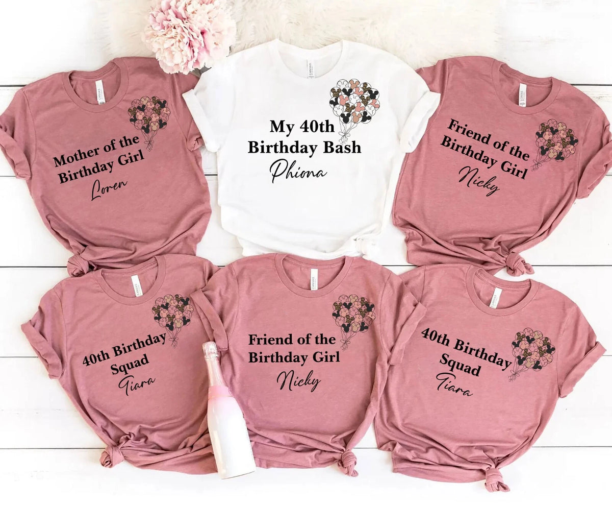 40th Birthday shirt,Birthday Squad Bithday, Custom birthday gift, Birthday Bash