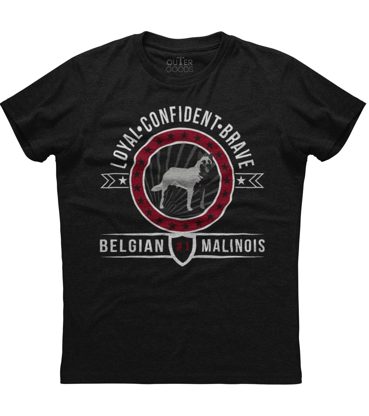 Loyal Confident Belgian Malinois Mens Short Sleeve New Cotton Black Unisex