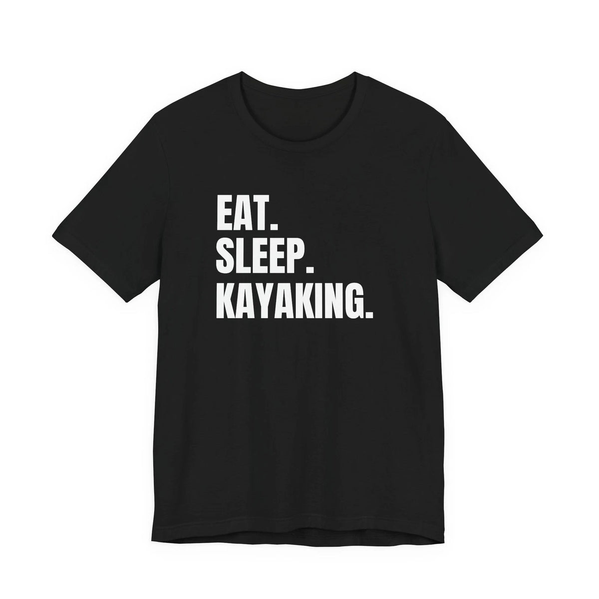 Kayaking Minimalist Typography Paddling River Outdoors Gift Graphic Tee