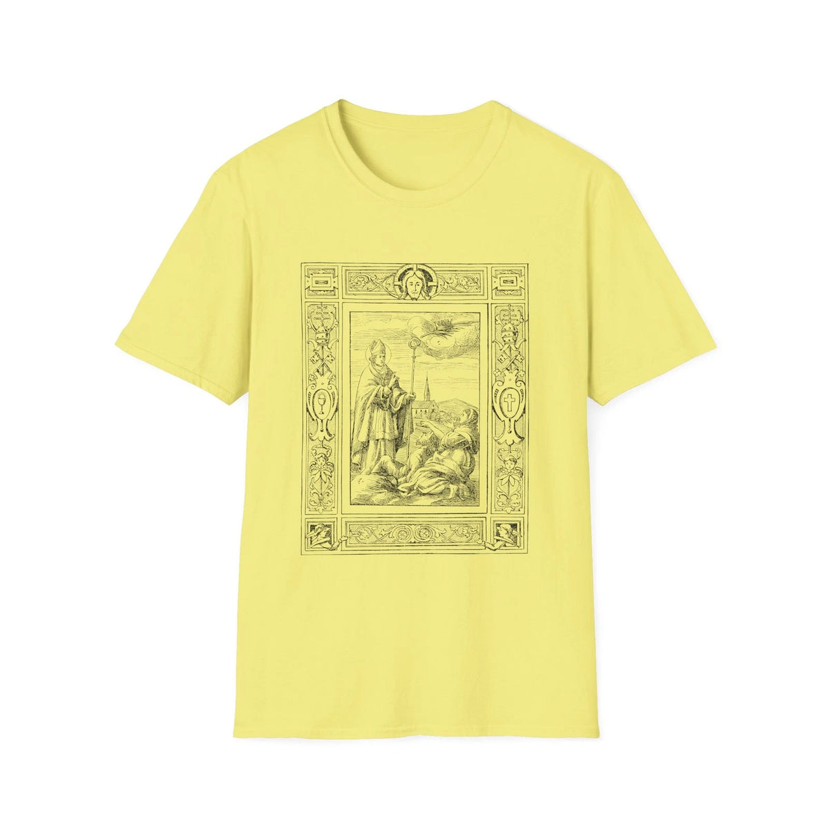 saint valentine healing epilepsy illustrated circa 1899 tshirt