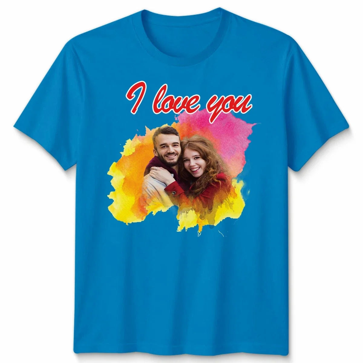 Custom Photo Personalised I Love You Couple Unisex Valentines Gift Unisex